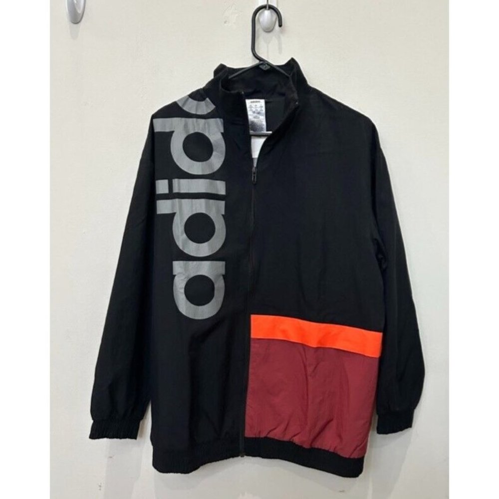 NWT ADIDAS Womens Essentials Authentic Track Wind Breaker Jacket ActiveWear Sz L - Picture 2 of 5